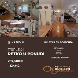 Bulevar - 124m2 - Triplex !